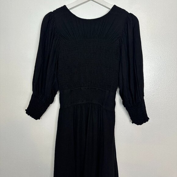 FREE PEOPLE String of Hearts Cutout Maxi Dress in Black Size Small - Picture 9 of 9